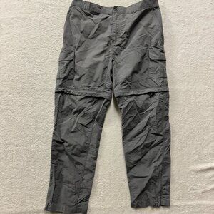 Magellan Cargo Zip-Off Pants Men's XL Gray Water-Repellant Fish Gear Outdoors